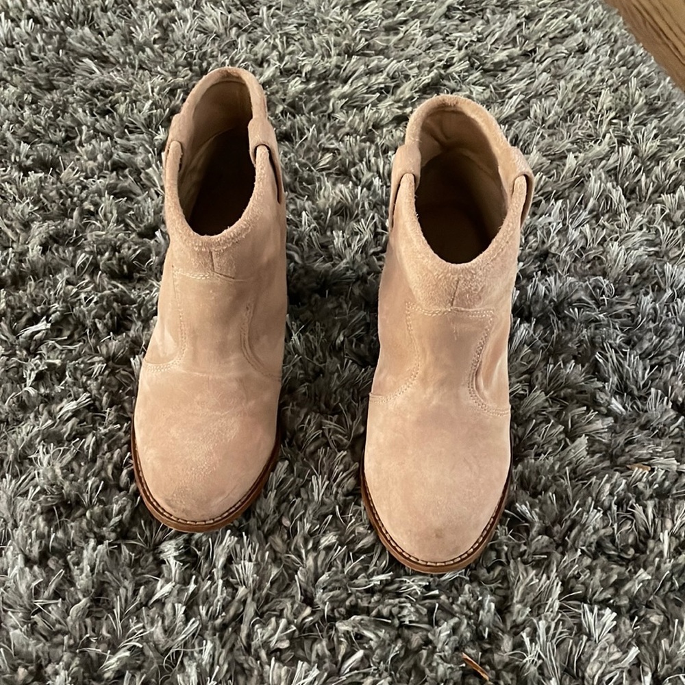 Suede ankle boots